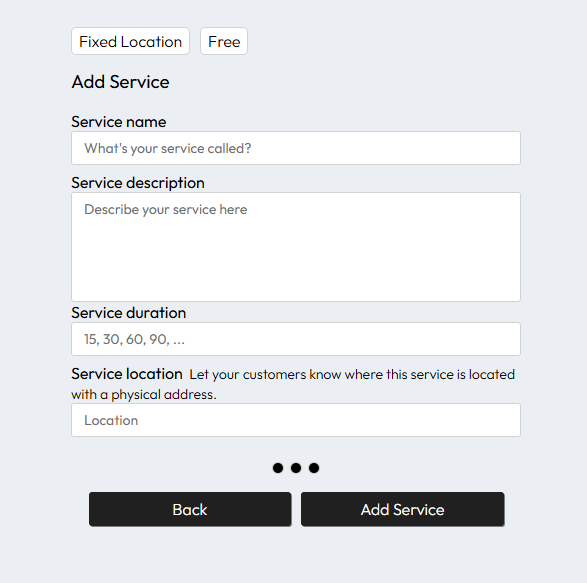 Add service interface